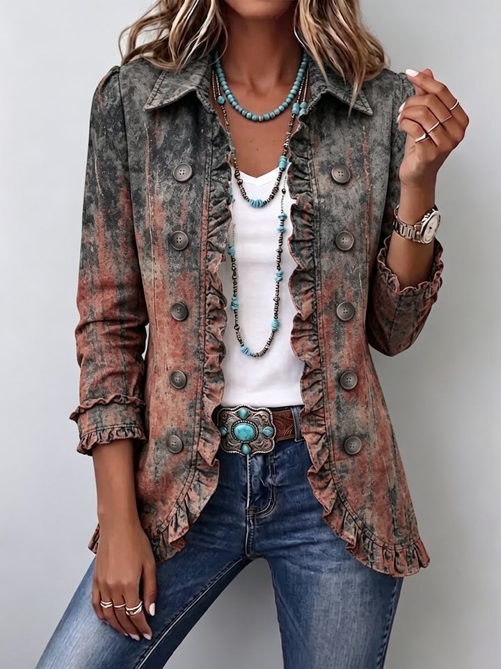 Sabine | Vintage Ruffle-Trim Jacket