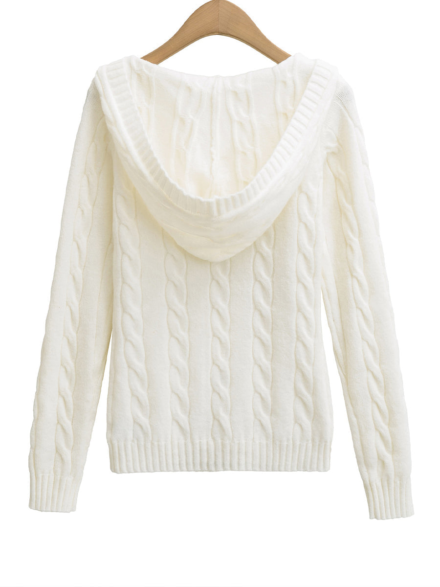 Meryl | Cable-Knit Hooded Sweater