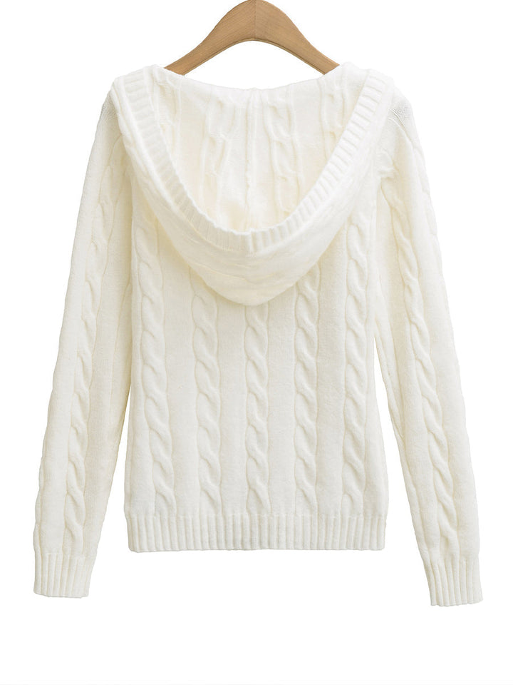 Meryl | Cable-Knit Hooded Sweater