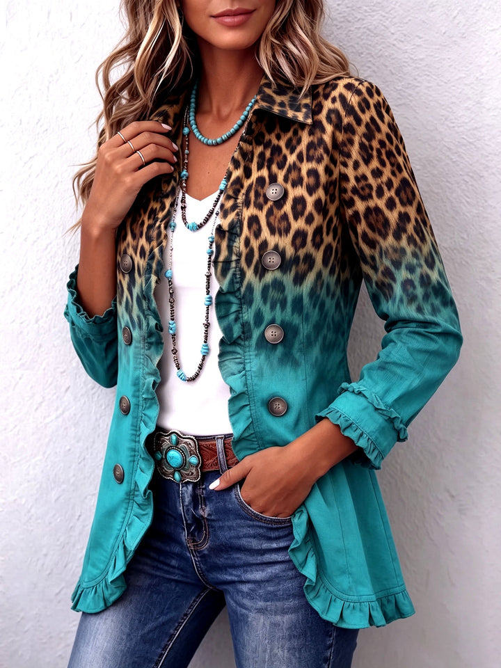 Charmaine | Ombre Ruffle-Trim Jacket