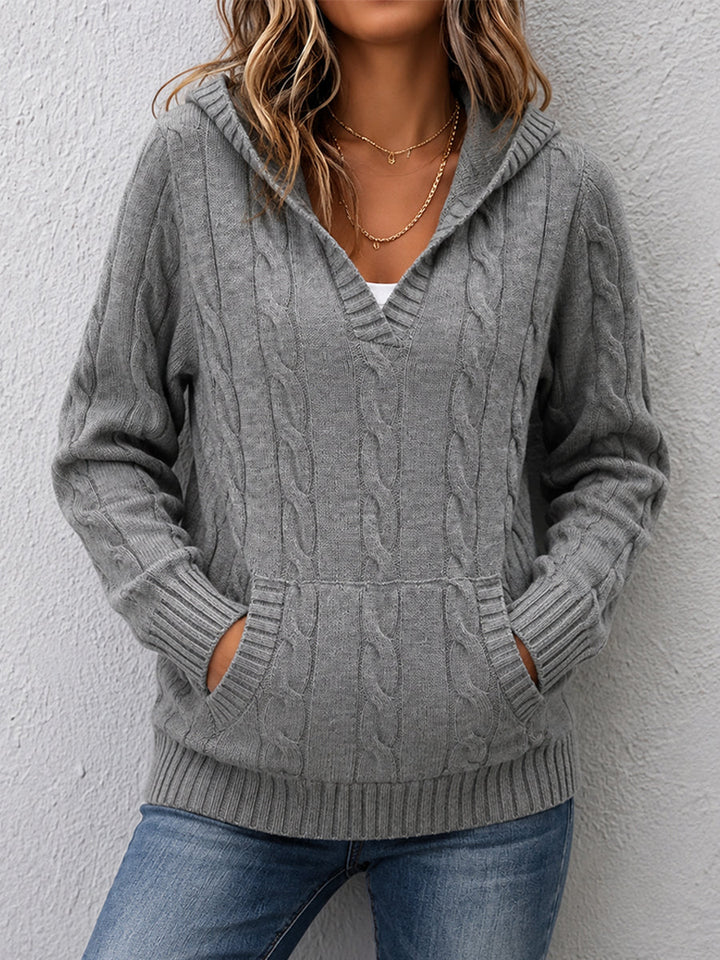 Meryl | Cable-Knit Hooded Sweater