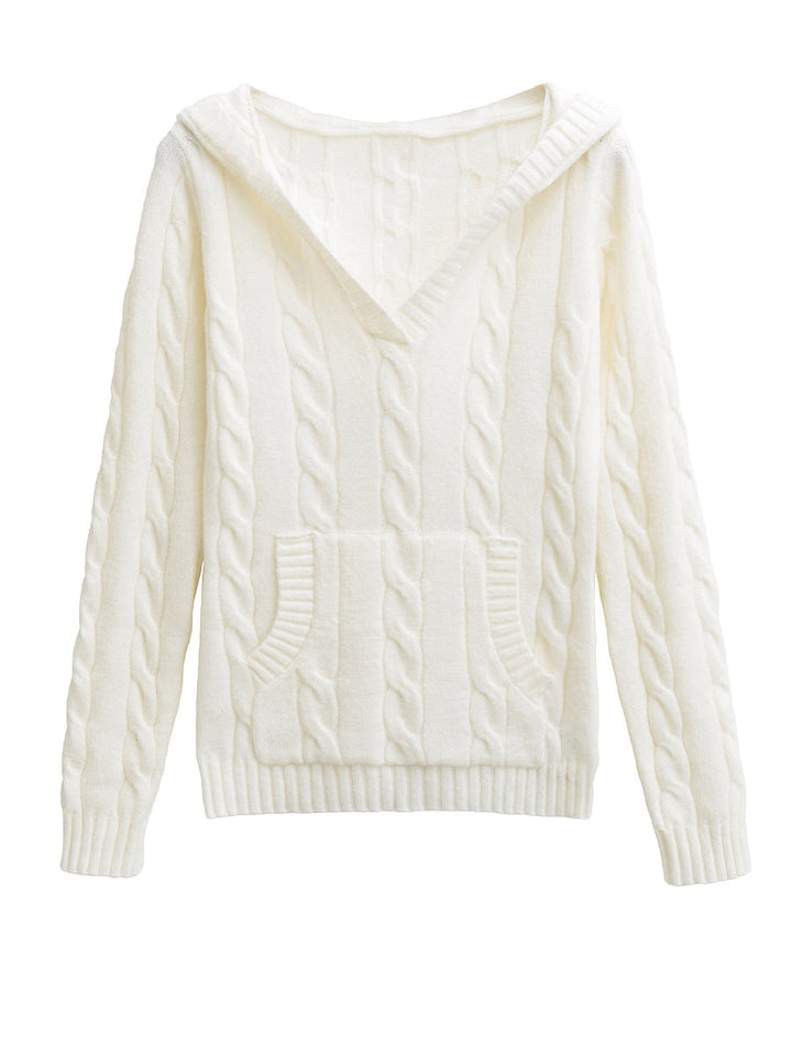 Meryl | Cable-Knit Hooded Sweater