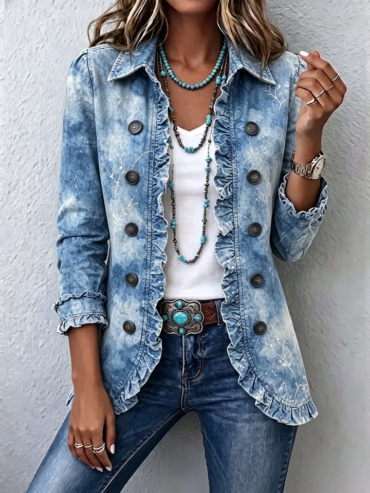 Sabrina | Ruffle-Detail Statement Jacket