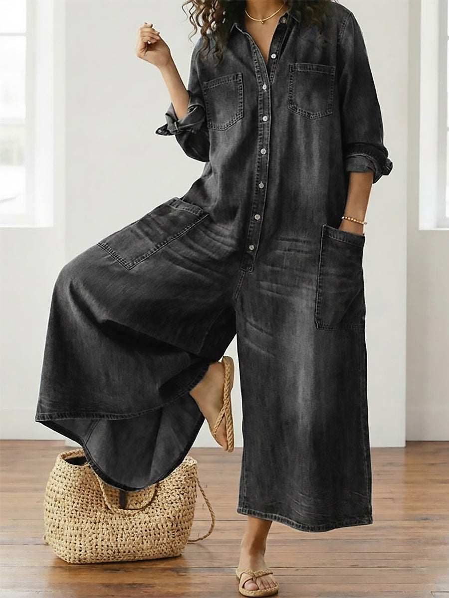 Annika | Relaxed Wide-Leg Jumpsuit