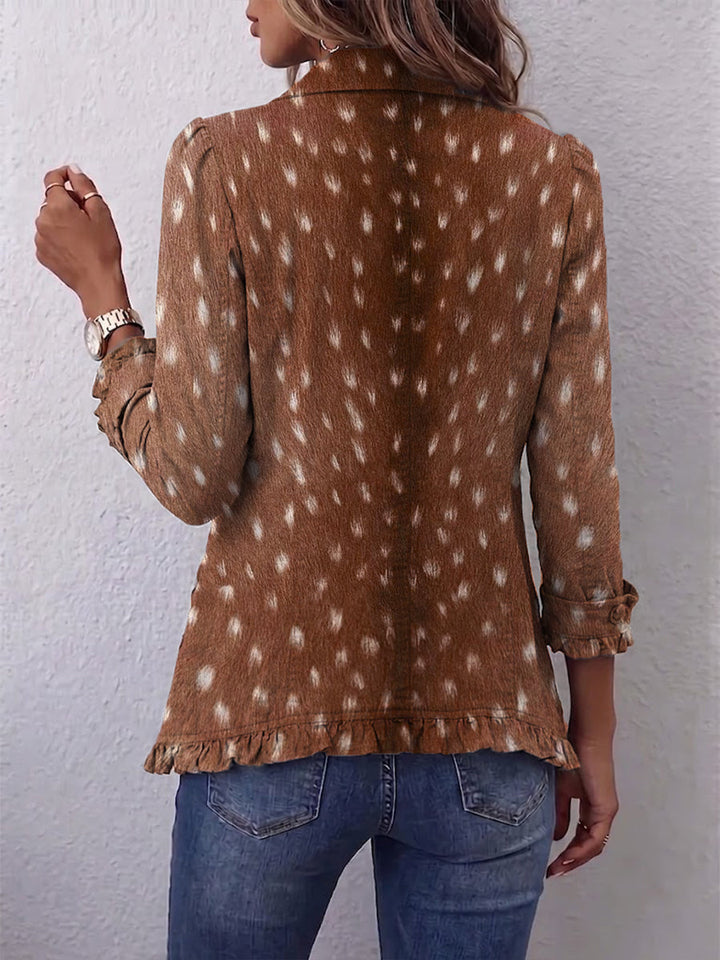 Wendy | Ruffle-Trim Statement Jacket