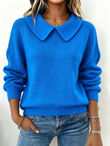 Maura | Collared Soft-Knit Sweater