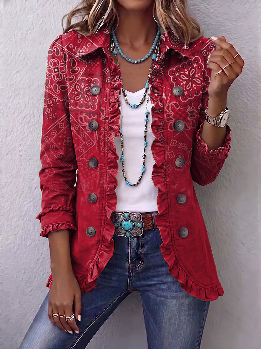 Marcella | Bohemian Ruffled Jacket