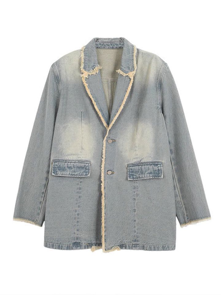 Lillian | Relaxed Frayed-Edge Blazer