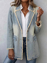 Lillian | Relaxed Frayed-Edge Blazer