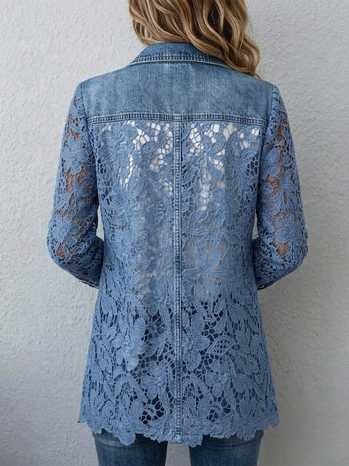 Josie | Floral Lace Tailored Blazer