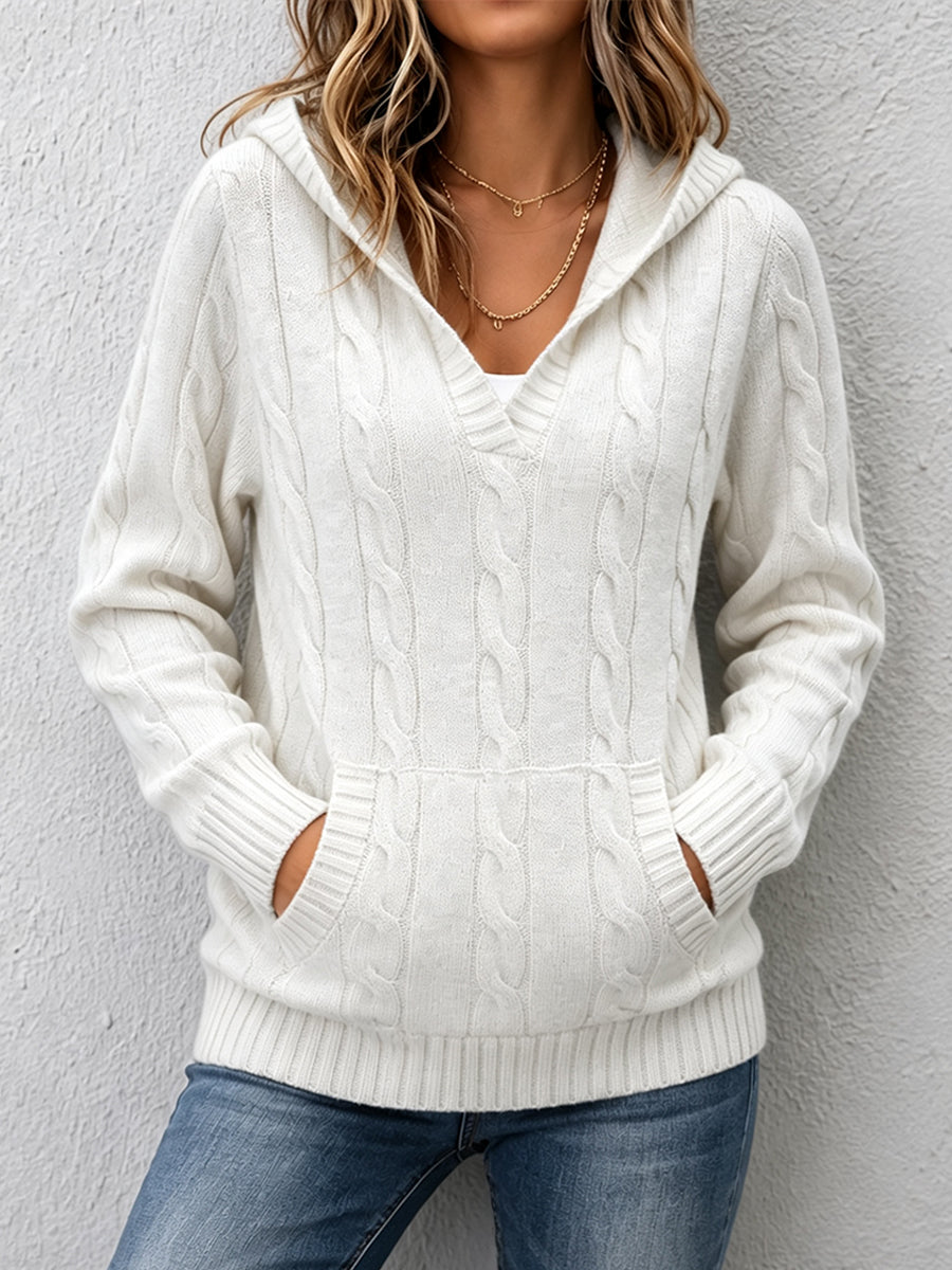 Meryl | Cable-Knit Hooded Sweater
