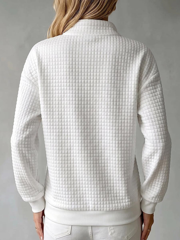 Seraphina | Textured Half-Zip Pullover