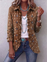 Yolanda | Ruffled Double-Breasted Jacket