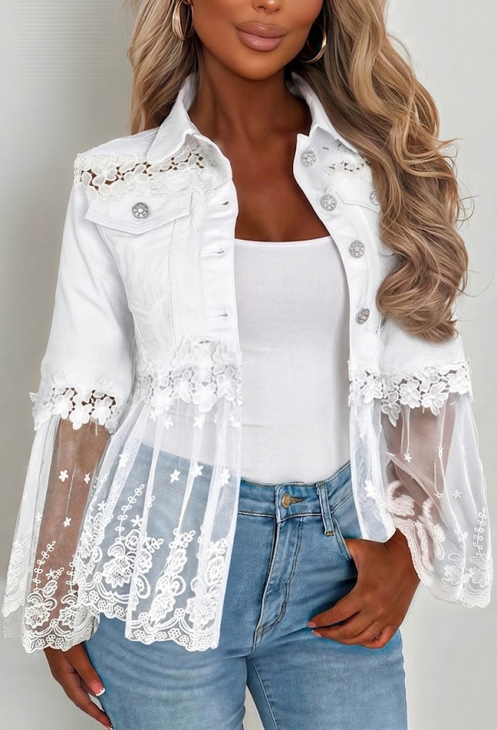 Marceline | Lace-Trimmed Jacket