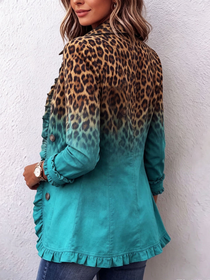 Charmaine | Ombre Ruffle-Trim Jacket