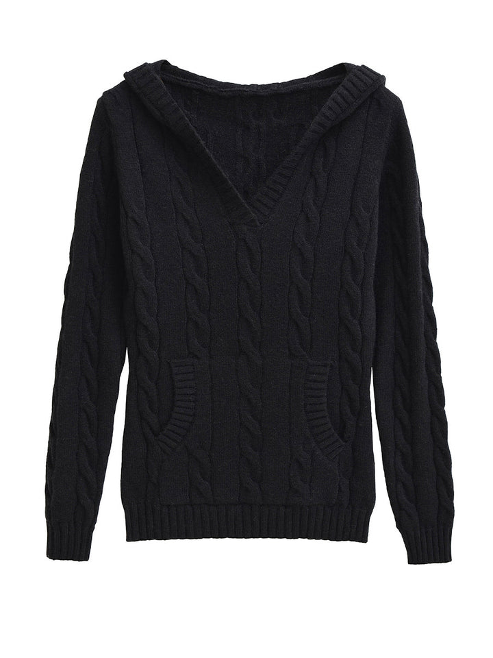 Meryl | Cable-Knit Hooded Sweater