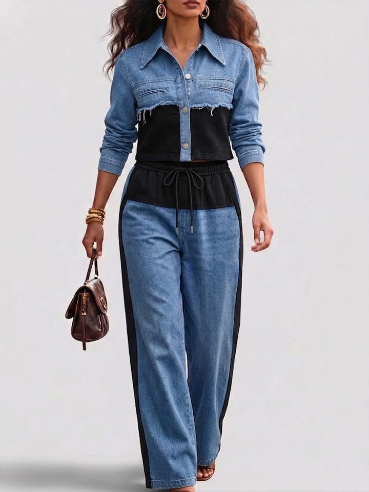 Isadora | Colour-Block Two-Piece Set