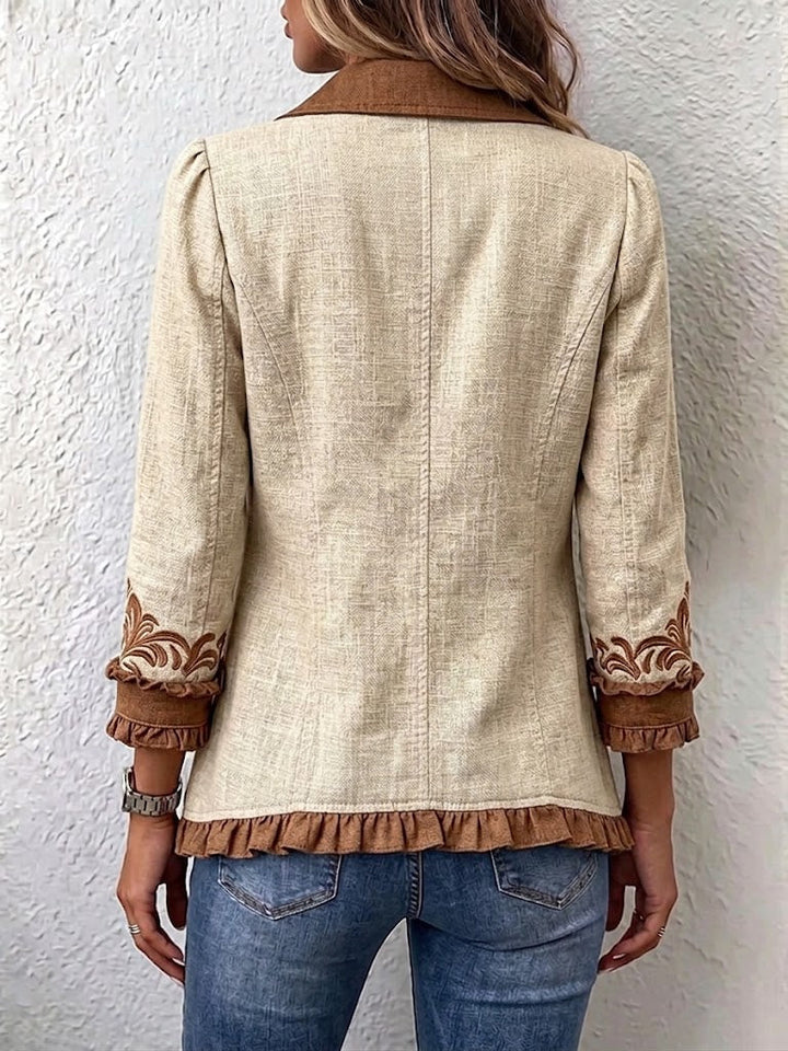 Marigold | Ornate Ruffled Western Jacket