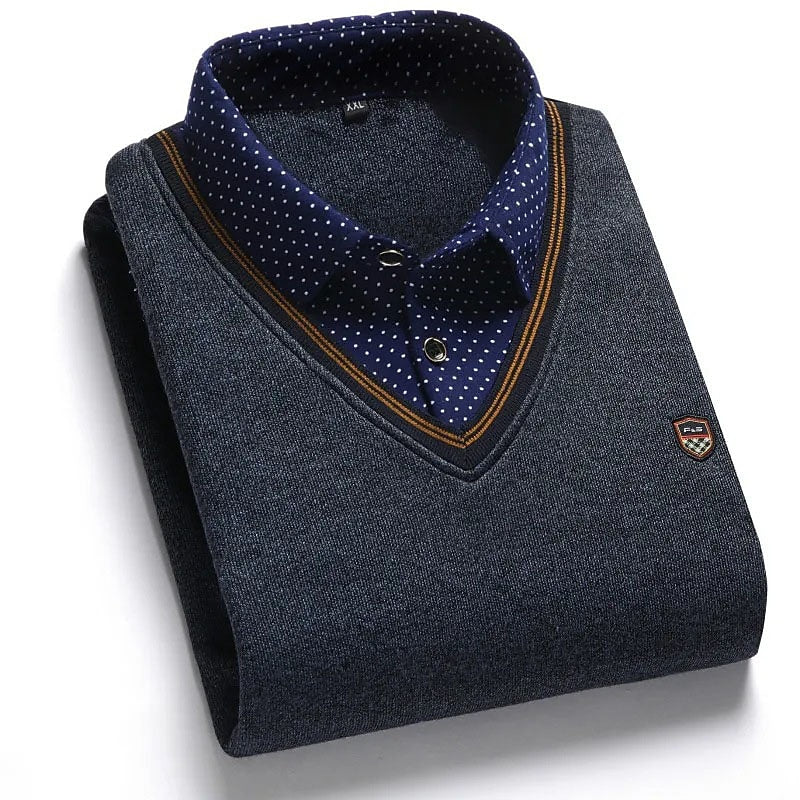 Julian | Layered Mock-Collar Jumper