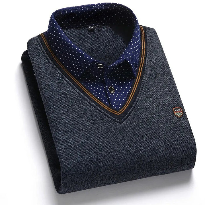 Julian | Layered Mock-Collar Jumper