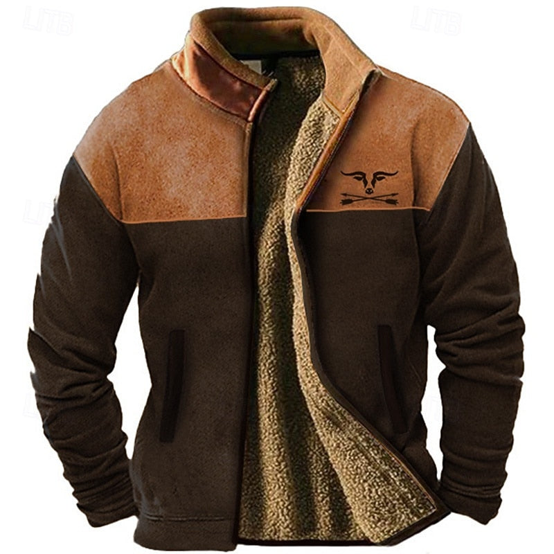 Wyatt | Colour-Block Fleece Jacket