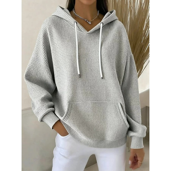 Matilda | Relaxed Waffle-Knit Hoodie
