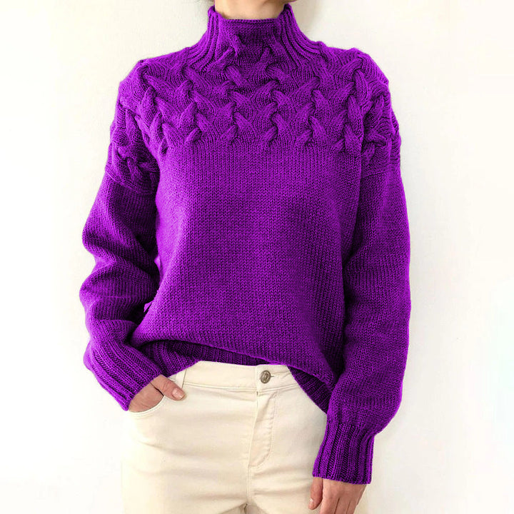 Bernadette | Cable-Knit Turtleneck Sweater