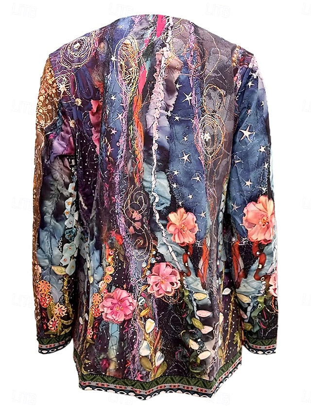 Rosemary | Floral Patchwork Quilted Jacket