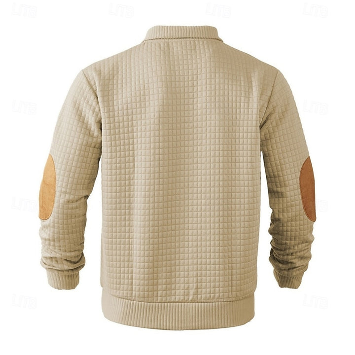 Warren | Textured Stand-Collar Sweatshirt