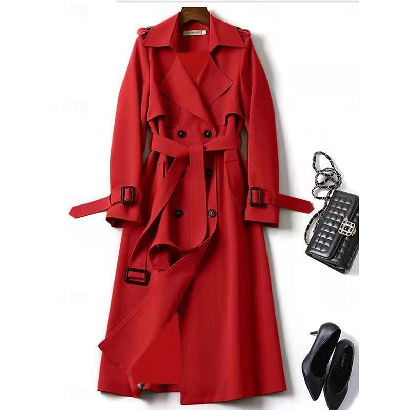 Amelia | Belted Longline Trench Coat