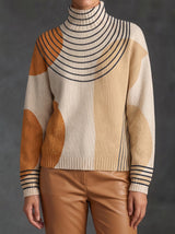 Gemma | Arc-Print Turtleneck