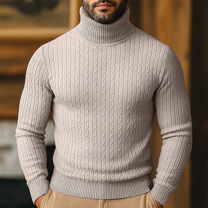 Bennett | Cable-Knit Turtleneck Jumper
