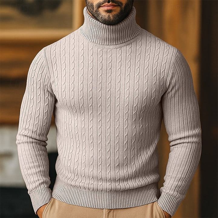 Bennett | Cable-Knit Turtleneck Jumper