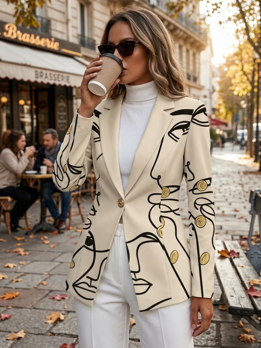 Francine | Line Art Tailored Blazer
