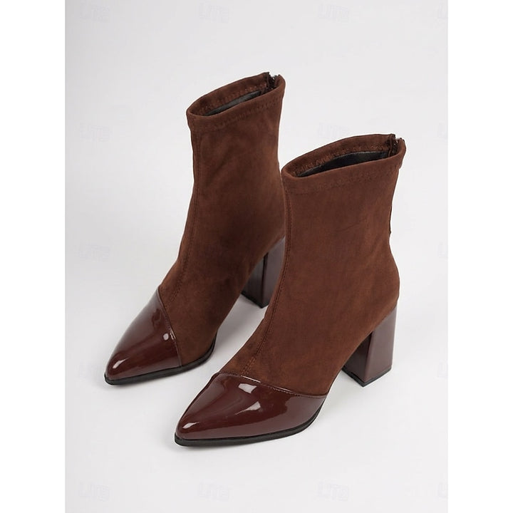 Verena | Cap-Toe Chunky Heel Ankle Boots