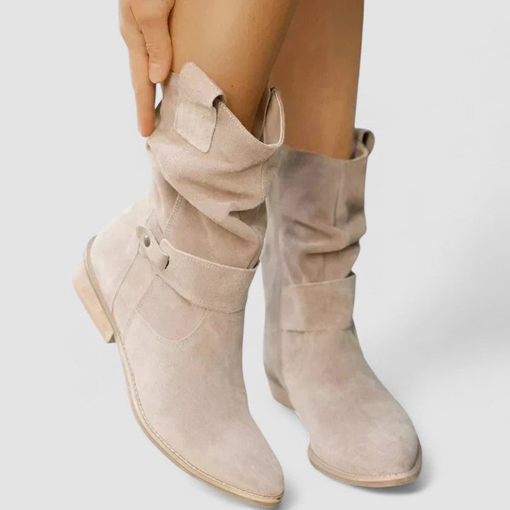 Gretchen | Slouchy Block-Heel Boots