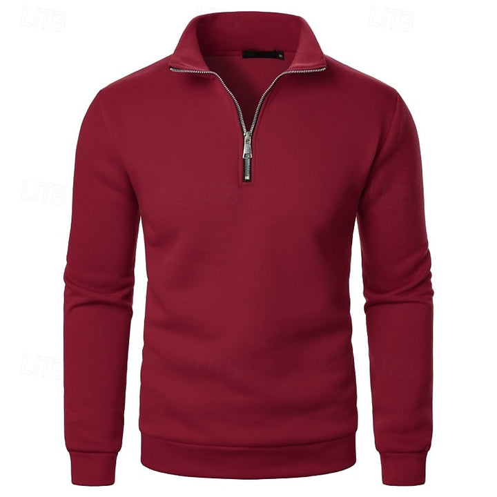 Gordon | Quarter-Zip Stand Collar Sweatshirt