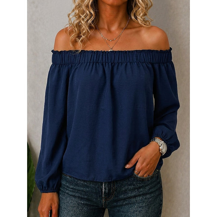 Marina | Off-Shoulder Long Sleeve Top