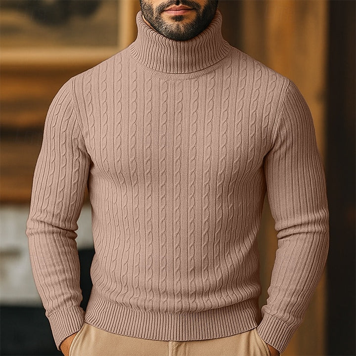 Bennett | Cable-Knit Turtleneck Jumper