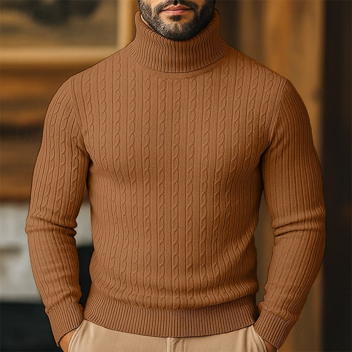 Bennett | Cable-Knit Turtleneck Jumper