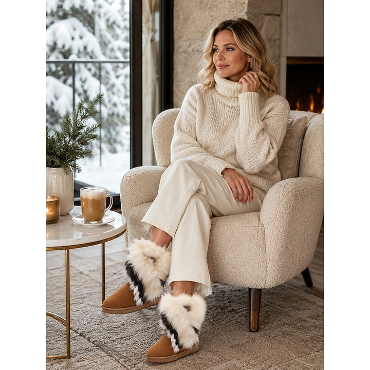 Marissa | Cosy Round-Toe Snow Boots