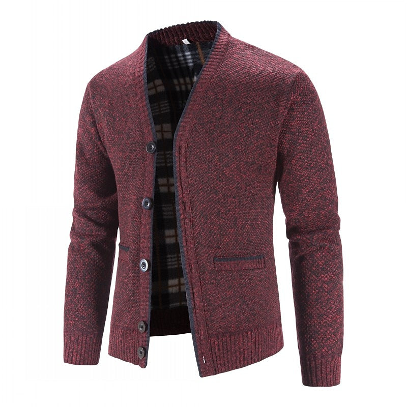 Miles | Refined V-Neck Button Cardigan