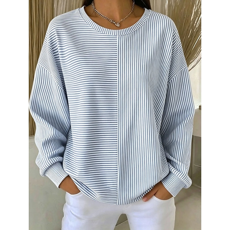 Marisa | Relaxed Striped Long-Sleeve Top