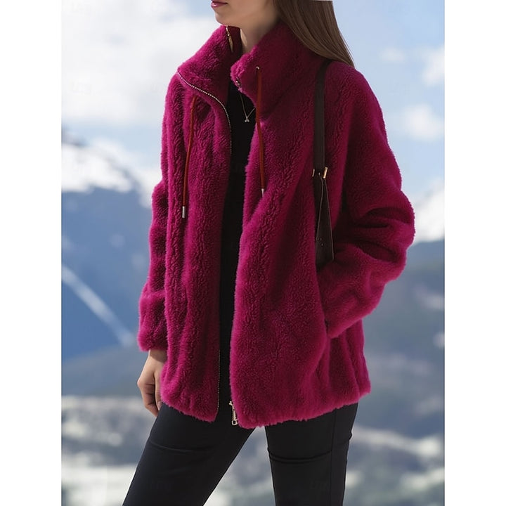 Elin | Cosy Stand-Collar Zip Coat