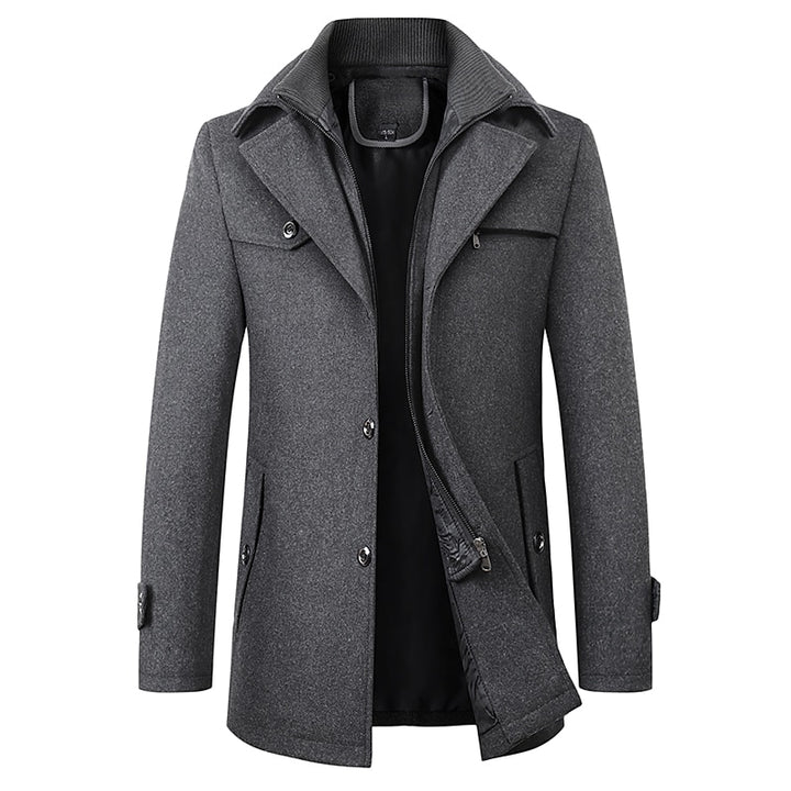 Franklin | Layered-Collar Business Coat
