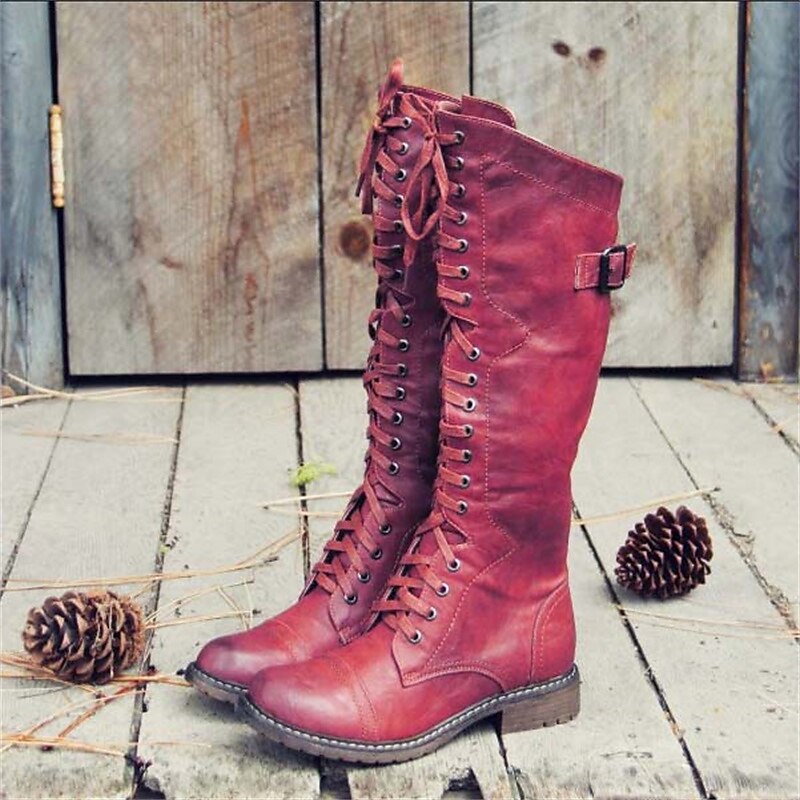 Rosamund | Laced Tall Riding Boots