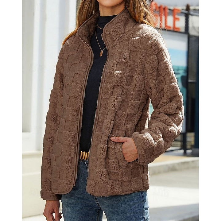 Odette | Textured Stand-Collar Jacket