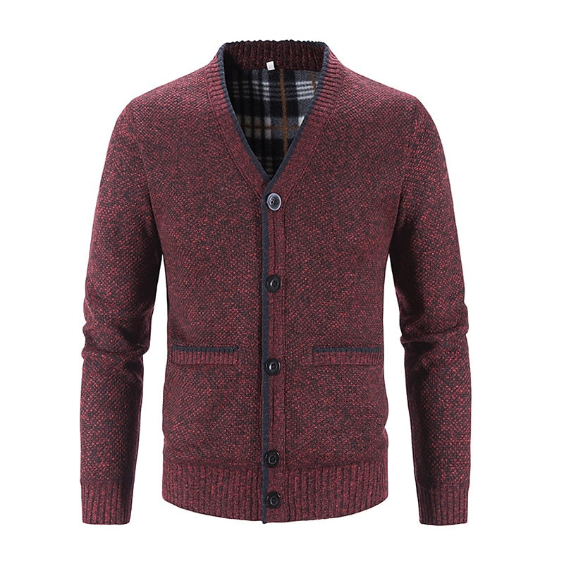 Miles | Refined V-Neck Button Cardigan
