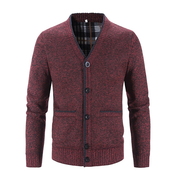 Miles | Refined V-Neck Button Cardigan
