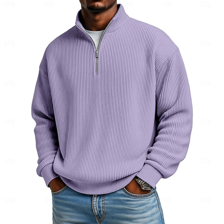 Preston | Ribbed Quarter-Zip Pullover